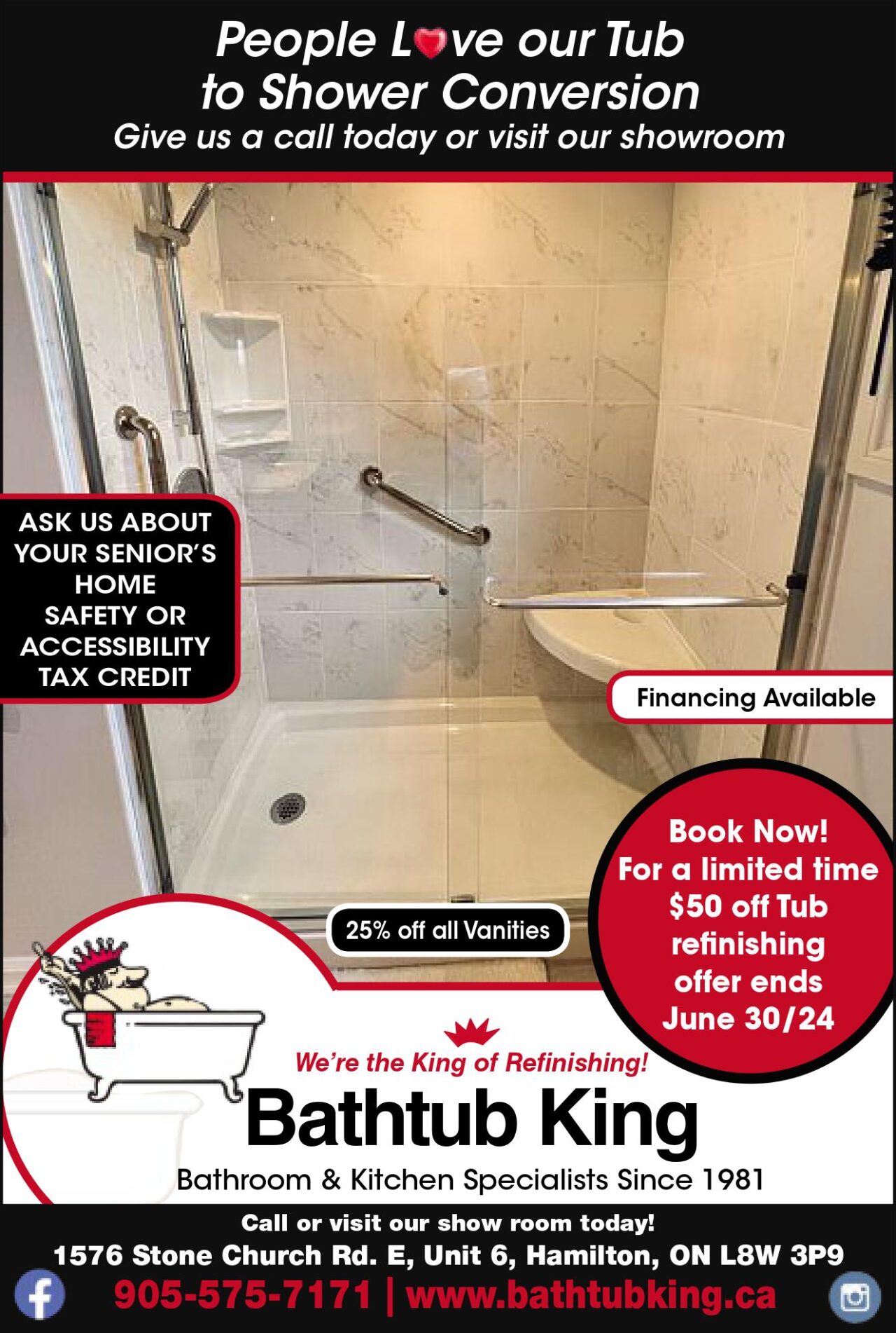 Bathroom and Accessibility Renovations Hamilton Bathtub King